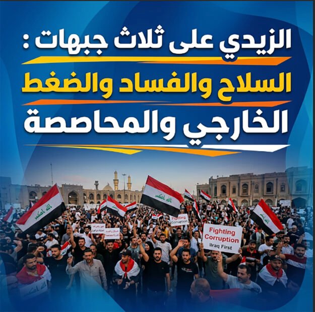الزيدي على جبهات السلاح والفساد والضغط الخارجي والمحاصصة في آن واحد