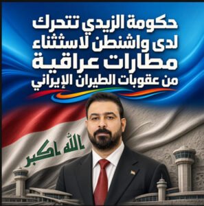 حكومة الزيدي تتحرك بسرعة لدى واشنطن لاستثناء مطارات عراقية من عقوبات الطيران الإيراني