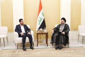 عمار الحكيم يهنئ ليث الخزعلي بمنصبه الجديد ويبحثان أولويات العمل الحكومي